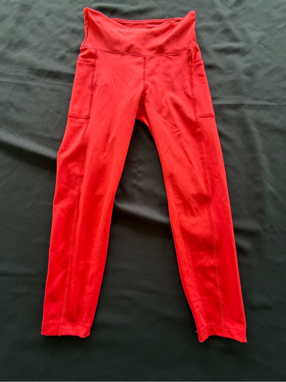 Bally Bright Red High-Waist Leggings
